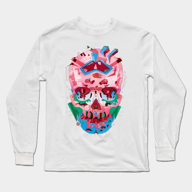 Pink Skull. Cosmo 26 Long Sleeve T-Shirt by typohole